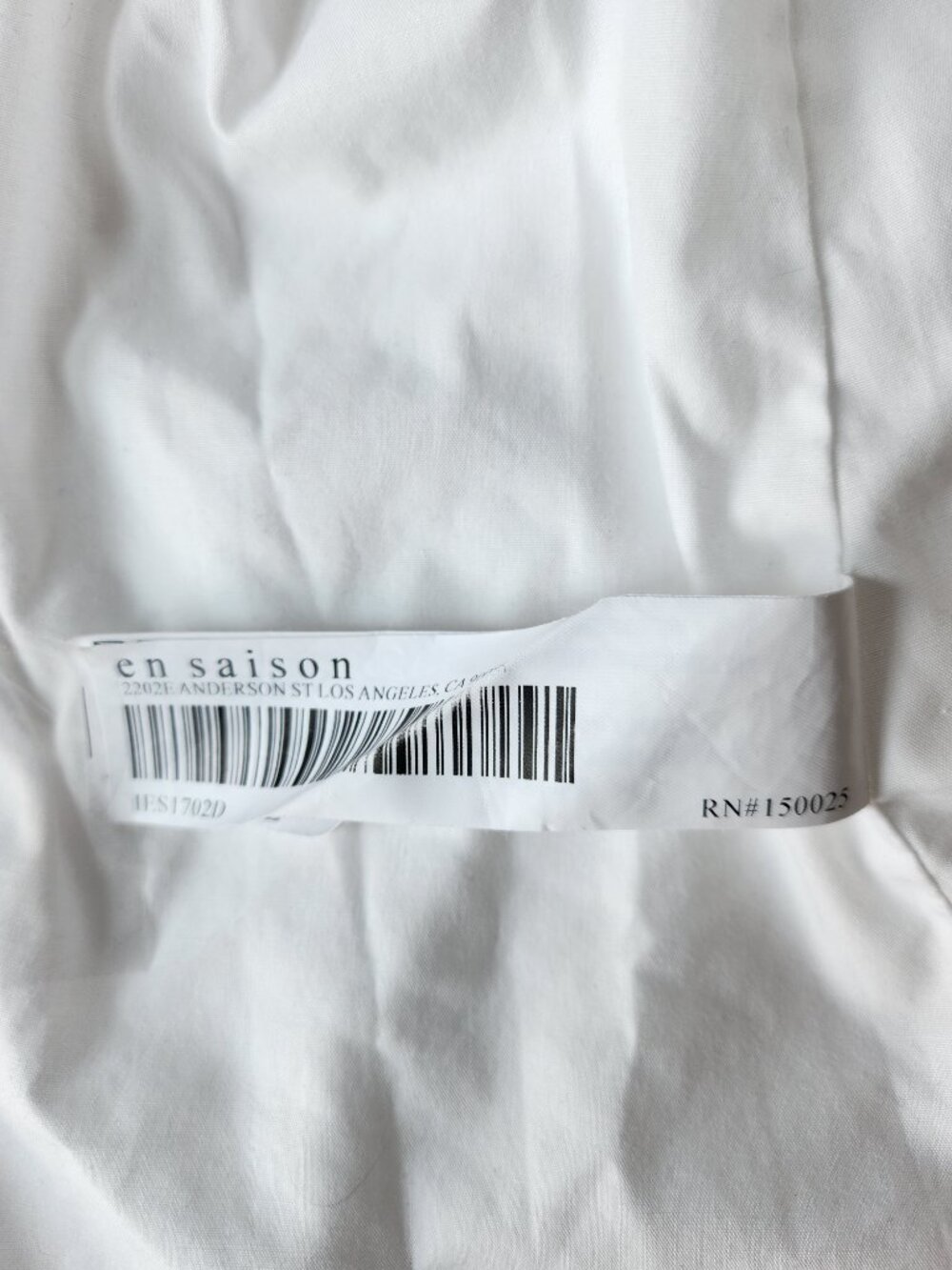En Saison White Puff Sleeve Tiered Poplin Dress XS NWOT - Picture 9 of 12